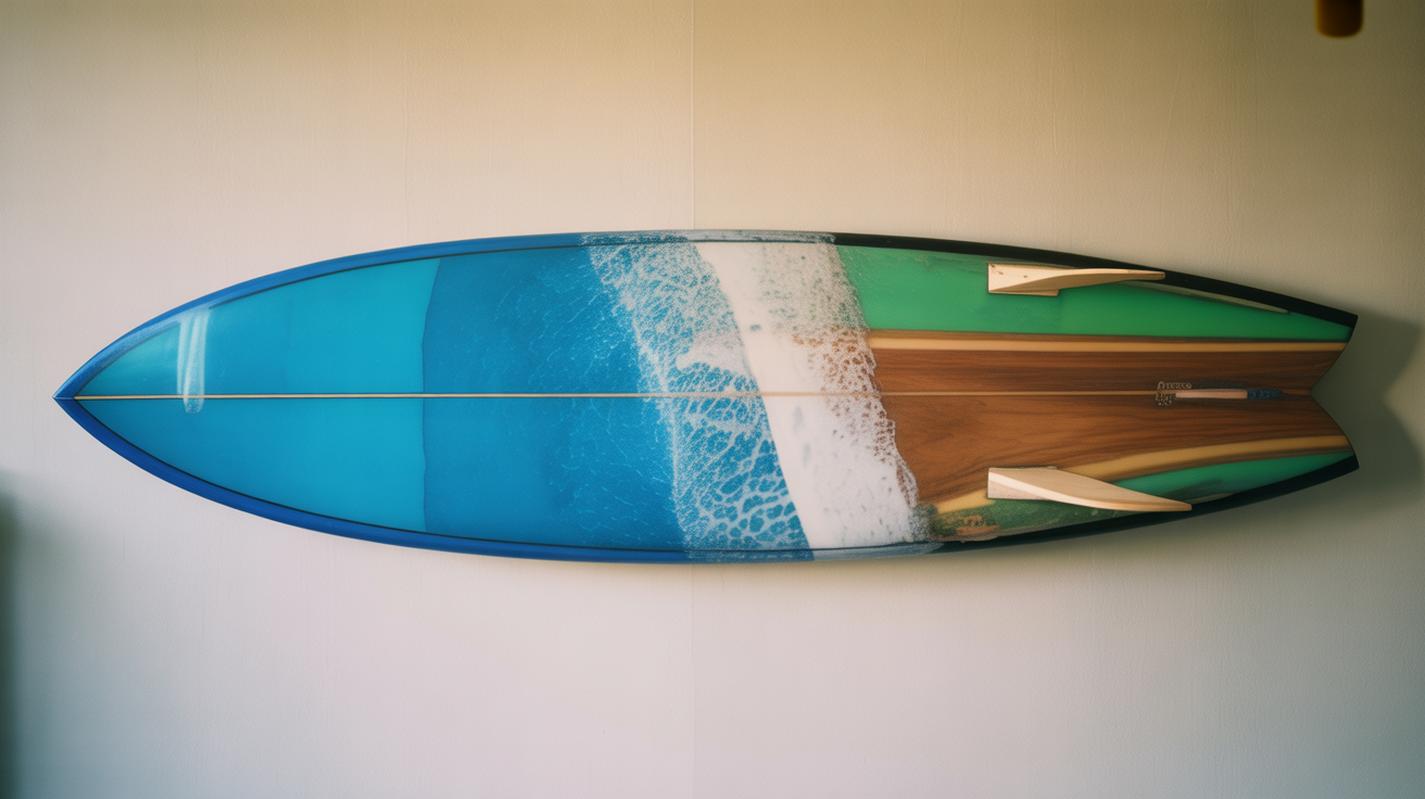 Upcycled surfboard art and furniture North Shore
